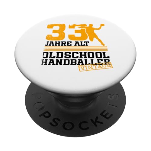 33. Geburtstag 33 Jahre Alt Handball Spieler Geburtstag PopSockets Klebender PopGrip 33. Geburtstag 33 Jahre Alt Handball Spieler Geburtstag PopSockets Klebender PopGrip von Lustige Handball Spieler Geburtstagsdesigns