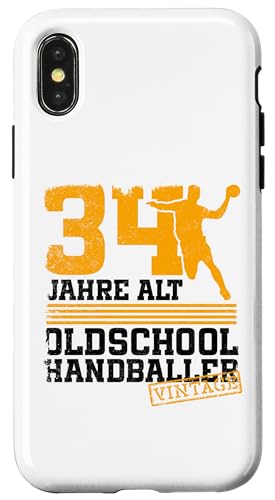 34. Geburtstag 34 Jahre Alt Handball Spieler Geburtstag Hülle für iPhone X/XS 34. Geburtstag 34 Jahre Alt Handball Spieler Geburtstag Hülle für iPhone X/XS von Lustige Handball Spieler Geburtstagsdesigns