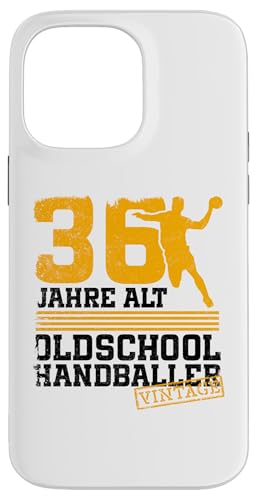 36. Geburtstag 36 Jahre Alt Handball Spieler Geburtstag Hülle für iPhone 14 Pro Max von Lustige Handball Spieler Geburtstagsdesigns