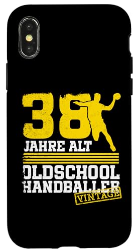 38. Geburtstag 38 Jahre Alt Handball Spieler Geburtstag Hülle für iPhone X/XS von Lustige Handball Spieler Geburtstagsdesigns