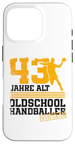 43. Geburtstag 43 Jahre Alt Handball Spieler Geburtstag Hülle für iPhone 16 Pro 43. Geburtstag 43 Jahre Alt Handball Spieler Geburtstag Hülle für iPhone 16 Pro von Lustige Handball Spieler Geburtstagsdesigns