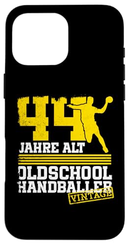 44. Geburtstag 44 Jahre Alt Handball Spieler Geburtstag Hülle für iPhone 16 Pro Max 44. Geburtstag 44 Jahre Alt Handball Spieler Geburtstag Hülle für iPhone 16 Pro Max von Lustige Handball Spieler Geburtstagsdesigns
