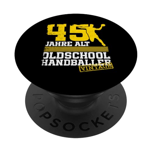 45. Geburtstag 45 Jahre Alt Handball Spieler Geburtstag PopSockets Klebender PopGrip 45. Geburtstag 45 Jahre Alt Handball Spieler Geburtstag PopSockets Klebender PopGrip von Lustige Handball Spieler Geburtstagsdesigns