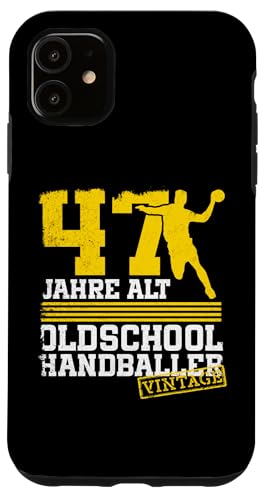 47. Geburtstag 47 Jahre Alt Handball Spieler Geburtstag Hülle für iPhone 11 von Lustige Handball Spieler Geburtstagsdesigns