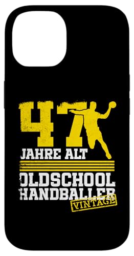 47. Geburtstag 47 Jahre Alt Handball Spieler Geburtstag Hülle für iPhone 14 von Lustige Handball Spieler Geburtstagsdesigns
