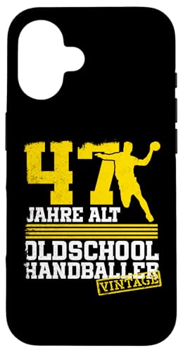 47. Geburtstag 47 Jahre Alt Handball Spieler Geburtstag Hülle für iPhone 16 von Lustige Handball Spieler Geburtstagsdesigns