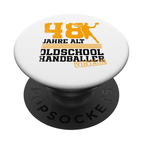 48. Geburtstag 48 Jahre Alt Handball Spieler Geburtstag PopSockets Klebender PopGrip 48. Geburtstag 48 Jahre Alt Handball Spieler Geburtstag PopSockets Klebender PopGrip von Lustige Handball Spieler Geburtstagsdesigns