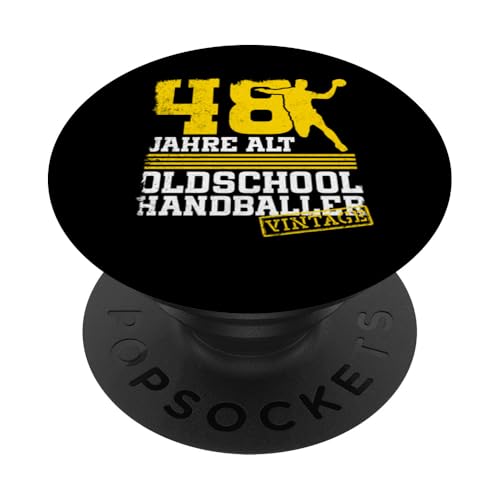 48. Geburtstag 48 Jahre Alt Handball Spieler Geburtstag PopSockets Klebender PopGrip 48. Geburtstag 48 Jahre Alt Handball Spieler Geburtstag PopSockets Klebender PopGrip von Lustige Handball Spieler Geburtstagsdesigns