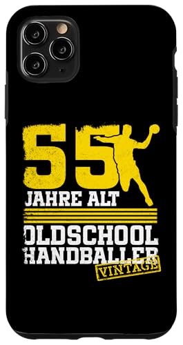 55. Geburtstag 55 Jahre Alt Handball Spieler Geburtstag Hülle für iPhone 11 Pro Max von Lustige Handball Spieler Geburtstagsdesigns