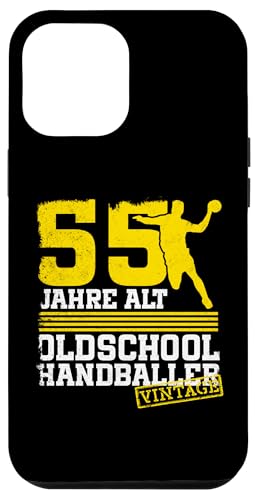 55. Geburtstag 55 Jahre Alt Handball Spieler Geburtstag Hülle für iPhone 12 Pro Max von Lustige Handball Spieler Geburtstagsdesigns