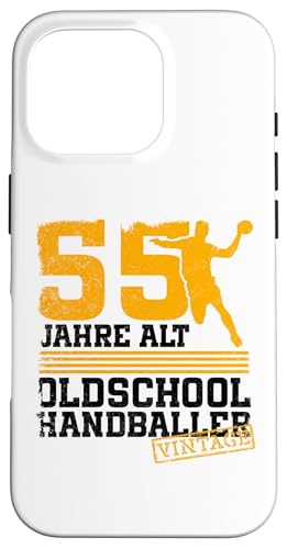 55. Geburtstag 55 Jahre Alt Handball Spieler Geburtstag Hülle für iPhone 16 Pro von Lustige Handball Spieler Geburtstagsdesigns