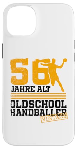 56. Geburtstag 56 Jahre Alt Handball Spieler Geburtstag Hülle für iPhone 14 Plus von Lustige Handball Spieler Geburtstagsdesigns