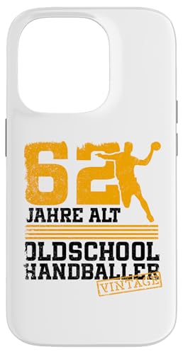 62. Geburtstag 62 Jahre Alt Handball Spieler Geburtstag Hülle für iPhone 14 Pro 62. Geburtstag 62 Jahre Alt Handball Spieler Geburtstag Hülle für iPhone 14 Pro von Lustige Handball Spieler Geburtstagsdesigns
