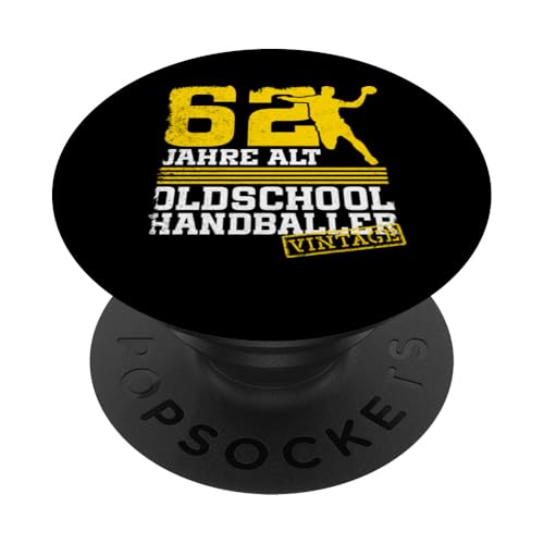 62. Geburtstag 62 Jahre Alt Handball Spieler Geburtstag PopSockets Klebender PopGrip 62. Geburtstag 62 Jahre Alt Handball Spieler Geburtstag PopSockets Klebender PopGrip von Lustige Handball Spieler Geburtstagsdesigns