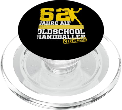 62. Geburtstag 62 Jahre Alt Handball Spieler Geburtstag PopSockets PopGrip für MagSafe von Lustige Handball Spieler Geburtstagsdesigns
