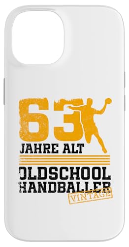 63. Geburtstag 63 Jahre Alt Handball Spieler Geburtstag Hülle für iPhone 14 63. Geburtstag 63 Jahre Alt Handball Spieler Geburtstag Hülle für iPhone 14 von Lustige Handball Spieler Geburtstagsdesigns