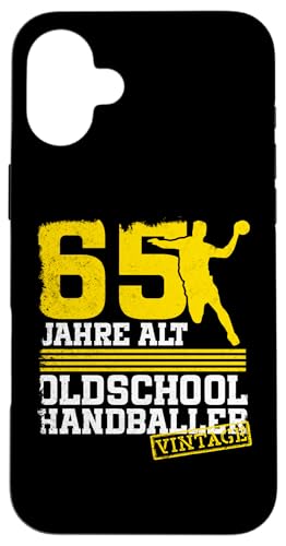 65. Geburtstag 65 Jahre Alt Handball Spieler Geburtstag Hülle für iPhone 16 Plus von Lustige Handball Spieler Geburtstagsdesigns