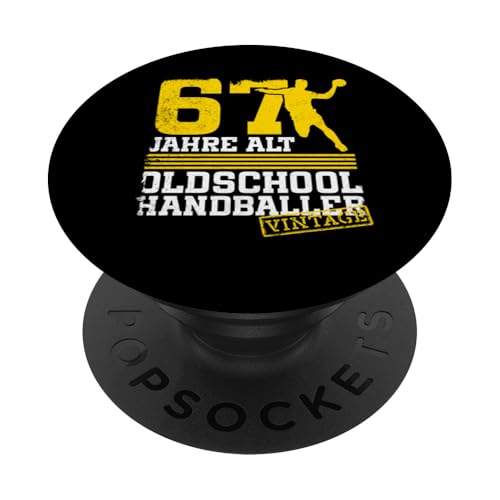 67. Geburtstag 67 Jahre Alt Handball Spieler Geburtstag PopSockets Klebender PopGrip 67. Geburtstag 67 Jahre Alt Handball Spieler Geburtstag PopSockets Klebender PopGrip von Lustige Handball Spieler Geburtstagsdesigns