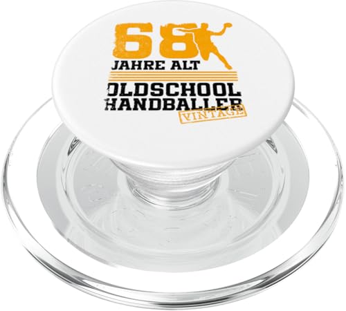 68. Geburtstag 68 Jahre Alt Handball Spieler Geburtstag PopSockets PopGrip für MagSafe von Lustige Handball Spieler Geburtstagsdesigns