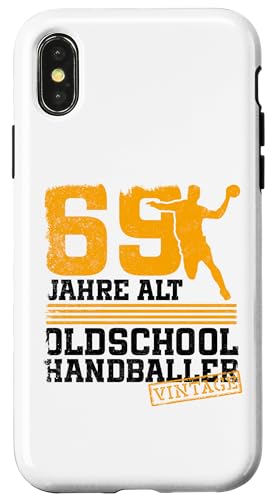69. Geburtstag 69 Jahre Alt Handball Spieler Geburtstag Hülle für iPhone X/XS von Lustige Handball Spieler Geburtstagsdesigns