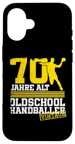 70. Geburtstag 70 Jahre Alt Handball Spieler Geburtstag Hülle für iPhone 16 70. Geburtstag 70 Jahre Alt Handball Spieler Geburtstag Hülle für iPhone 16 von Lustige Handball Spieler Geburtstagsdesigns