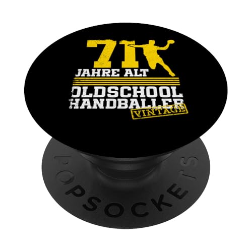 71. Geburtstag 71 Jahre Alt Handball Spieler Geburtstag PopSockets Klebender PopGrip 71. Geburtstag 71 Jahre Alt Handball Spieler Geburtstag PopSockets Klebender PopGrip von Lustige Handball Spieler Geburtstagsdesigns