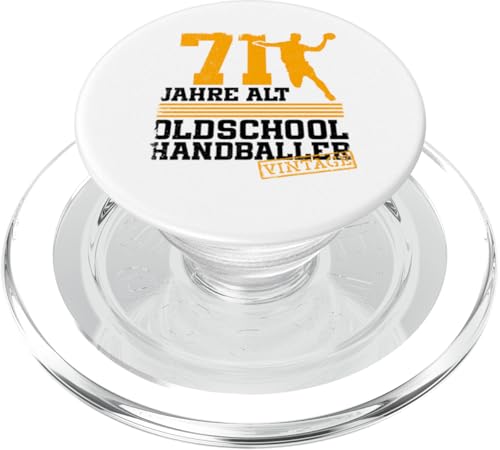 71. Geburtstag 71 Jahre Alt Handball Spieler Geburtstag PopSockets PopGrip für MagSafe von Lustige Handball Spieler Geburtstagsdesigns