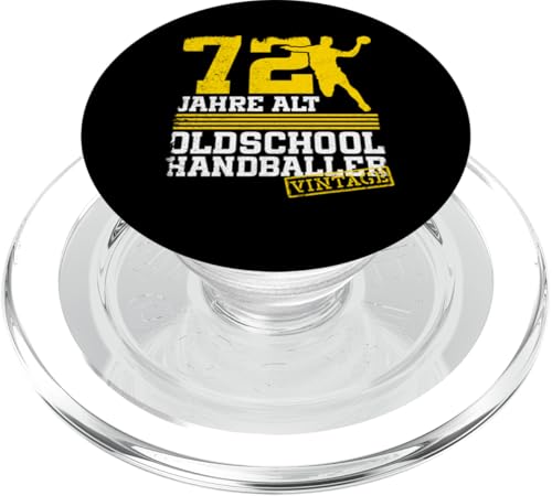 72. Geburtstag 72 Jahre Alt Handball Spieler Geburtstag PopSockets PopGrip für MagSafe von Lustige Handball Spieler Geburtstagsdesigns