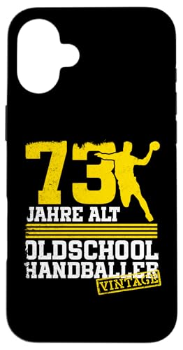73. Geburtstag 73 Jahre Alt Handball Spieler Geburtstag Hülle für iPhone 16 Plus 73. Geburtstag 73 Jahre Alt Handball Spieler Geburtstag Hülle für iPhone 16 Plus von Lustige Handball Spieler Geburtstagsdesigns