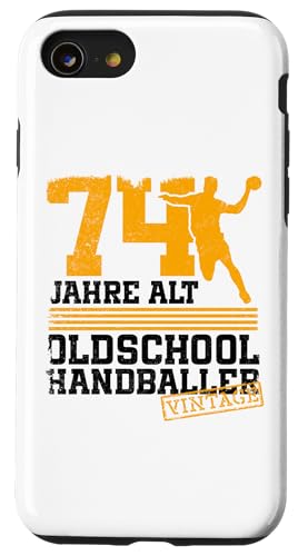 74. Geburtstag 74 Jahre Alt Handball Spieler Geburtstag Hülle für iPhone SE (2020) / 7 / 8 von Lustige Handball Spieler Geburtstagsdesigns