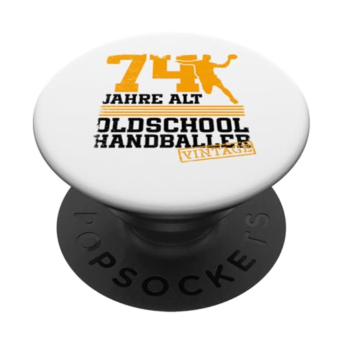 74. Geburtstag 74 Jahre Alt Handball Spieler Geburtstag PopSockets Klebender PopGrip 74. Geburtstag 74 Jahre Alt Handball Spieler Geburtstag PopSockets Klebender PopGrip von Lustige Handball Spieler Geburtstagsdesigns