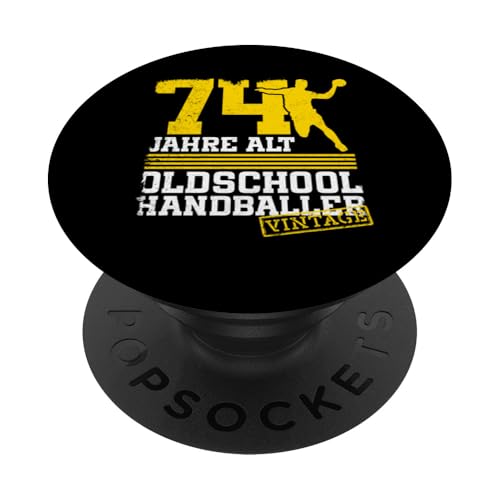 74. Geburtstag 74 Jahre Alt Handball Spieler Geburtstag PopSockets Klebender PopGrip 74. Geburtstag 74 Jahre Alt Handball Spieler Geburtstag PopSockets Klebender PopGrip von Lustige Handball Spieler Geburtstagsdesigns