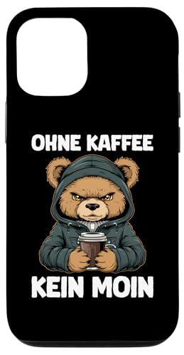 Hülle für iPhone 13 Ohne Kaffee Kein Moin Witzig Coffee Spruch Teddy-Bär von Lustige Kaffee Sprüche Coffee Statement Shop