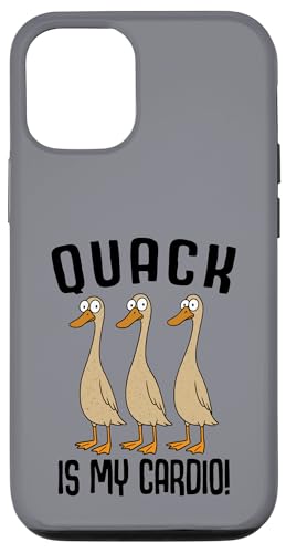 Laufenten Ente Laufente Quack Is My Cardio Hülle für iPhone 12/12 Pro von Lustige Laufenten Designs & Laufenten Sprüche