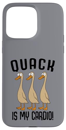 Laufenten Ente Laufente Quack Is My Cardio Hülle für iPhone 15 Pro Max von Lustige Laufenten Designs & Laufenten Sprüche