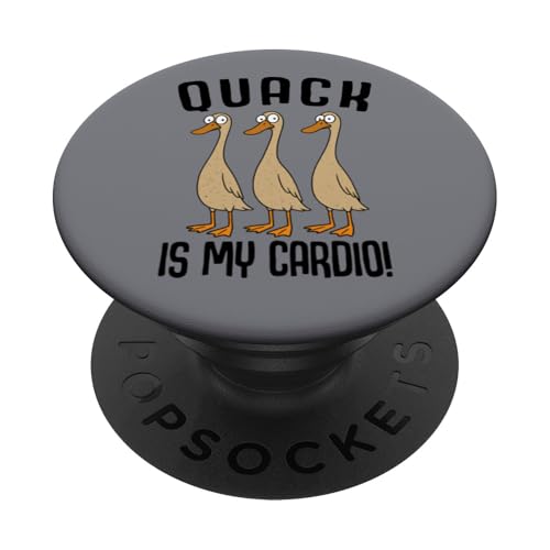 Laufenten Ente Laufente Quack Is My Cardio PopSockets Klebender PopGrip von Lustige Laufenten Designs & Laufenten Sprüche