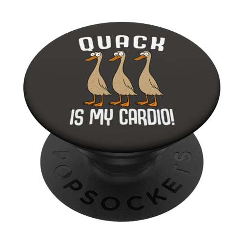 Lustige Laufenten Ente Laufente Quack Is My Cardio PopSockets Klebender PopGrip von Lustige Laufenten Designs & Laufenten Sprüche