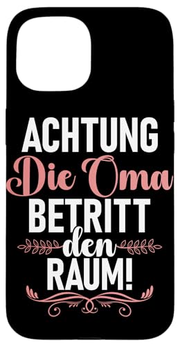 Achtung Die Oma Betritt Den Raum Muttertag Motive Lustig Hülle für iPhone 15 Achtung Die Oma Betritt Den Raum Muttertag Motive Lustig Hülle für iPhone 15 von Lustige Oma Sprüche Muttertagsgeschenk Omi Grandma