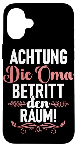 Achtung Die Oma Betritt Den Raum Muttertag Motive Lustig Hülle für iPhone 16 Plus Achtung Die Oma Betritt Den Raum Muttertag Motive Lustig Hülle für iPhone 16 Plus von Lustige Oma Sprüche Muttertagsgeschenk Omi Grandma