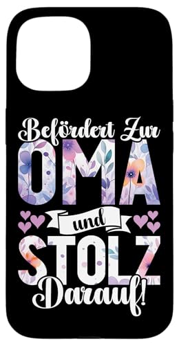 Befördert Zur Oma Und Stolz Darauf Muttertag Großmutter Hülle für iPhone 15 Befördert Zur Oma Und Stolz Darauf Muttertag Großmutter Hülle für iPhone 15 von Lustige Oma Sprüche Muttertagsgeschenk Omi Grandma