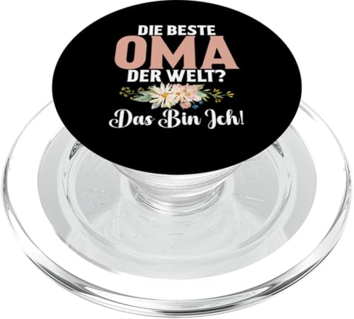 Beste Oma Der Welt Das Bin Ich Muttertag Großmutter Großmama PopSockets PopGrip für MagSafe Beste Oma Der Welt Das Bin Ich Muttertag Großmutter Großmama PopSockets PopGrip für MagSafe von Lustige Oma Sprüche Muttertagsgeschenk Omi Grandma