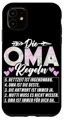 Die Oma Regeln Lustiger Oma Spruch Großmutter Großmutter Hülle für iPhone 11 Die Oma Regeln Lustiger Oma Spruch Großmutter Großmutter Hülle für iPhone 11 von Lustige Oma Sprüche Muttertagsgeschenk Omi Grandma