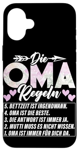 Die Oma Regeln Lustiger Oma Spruch Großmutter Großmutter Hülle für iPhone 16 Plus Die Oma Regeln Lustiger Oma Spruch Großmutter Großmutter Hülle für iPhone 16 Plus von Lustige Oma Sprüche Muttertagsgeschenk Omi Grandma