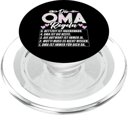 Die Oma Regeln Lustiger Oma Spruch Großmutter Großmutter PopSockets PopGrip für MagSafe Die Oma Regeln Lustiger Oma Spruch Großmutter Großmutter PopSockets PopGrip für MagSafe von Lustige Oma Sprüche Muttertagsgeschenk Omi Grandma