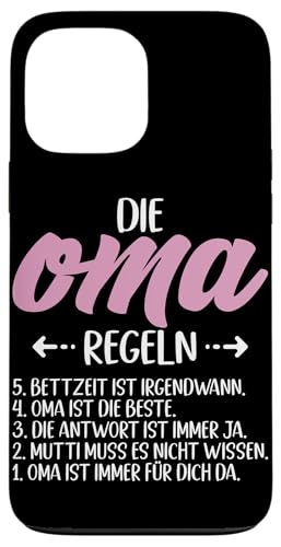 Die Oma Regeln Oma Sprüche Muttertag Großmutter Großmutter Hülle für iPhone 13 Pro Max Die Oma Regeln Oma Sprüche Muttertag Großmutter Großmutter Hülle für iPhone 13 Pro Max von Lustige Oma Sprüche Muttertagsgeschenk Omi Grandma