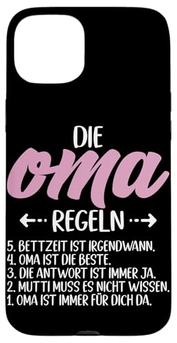 Die Oma Regeln Oma Sprüche Muttertag Großmutter Großmutter Hülle für iPhone 15 Plus Die Oma Regeln Oma Sprüche Muttertag Großmutter Großmutter Hülle für iPhone 15 Plus von Lustige Oma Sprüche Muttertagsgeschenk Omi Grandma