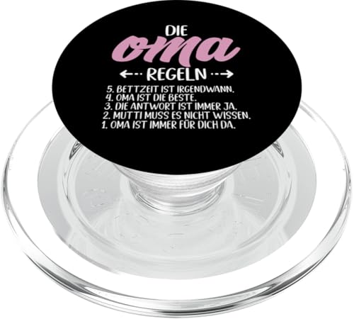 Die Oma Regeln Oma Sprüche Muttertag Großmutter Großmutter PopSockets PopGrip für MagSafe Die Oma Regeln Oma Sprüche Muttertag Großmutter Großmutter PopSockets PopGrip für MagSafe von Lustige Oma Sprüche Muttertagsgeschenk Omi Grandma
