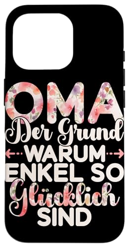 Oma Der Grund Warum Enkel So Glücklich Sind Großmutter Hülle für iPhone 16 Pro Oma Der Grund Warum Enkel So Glücklich Sind Großmutter Hülle für iPhone 16 Pro von Lustige Oma Sprüche Muttertagsgeschenk Omi Grandma