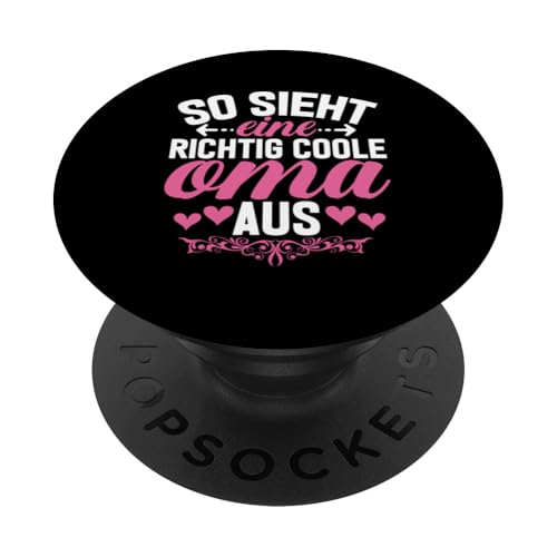 So Sieht Eine Richtig Coole Oma Aus Großmutter Großmama PopSockets Klebender PopGrip So Sieht Eine Richtig Coole Oma Aus Großmutter Großmama PopSockets Klebender PopGrip von Lustige Oma Sprüche Muttertagsgeschenk Omi Grandma