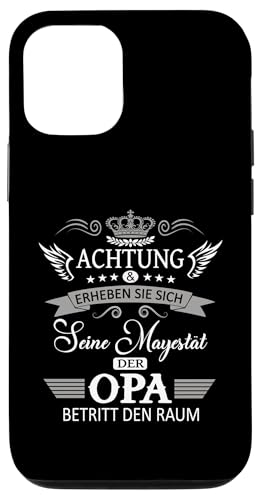 Achtung seine Majestät der Opa Vatertagsgeschenk Spruch Hülle für iPhone 12/12 Pro Achtung seine Majestät der Opa Vatertagsgeschenk Spruch Hülle für iPhone 12/12 Pro von Lustige Opa Großvater Papa Enkel Sprüche Geschenke